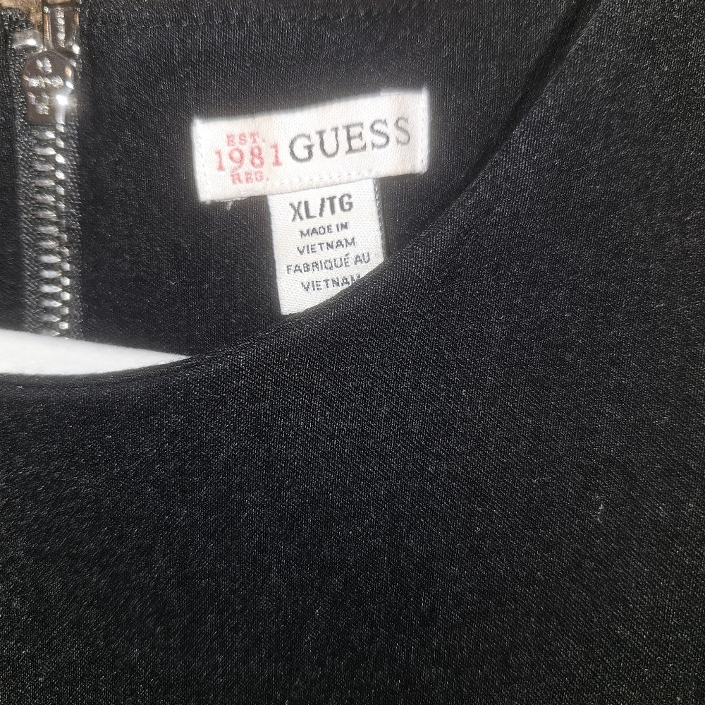 Guess Black Halter Mini Dress with Cutout Details XL - Picture 4 of 5
